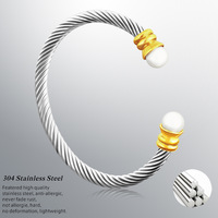 Bracelet minimaliste tendance en pierre de luxe, bracelet jonc décoratif