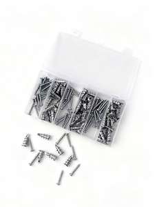 Kit d'ancres pour cloisons sèches en alliage de zinc, vis avec finition zinguée pour le vissage dans les plaques de plâtre et les murs - Product Image 2