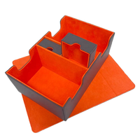 Boîte de jeu en cuir PU personnalisée Yugioh 400 + jeu de cartes Boîte de jeu de cartes en cuir PU de qualité supérieure