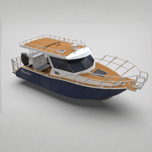 Yate de Aluminio de <span class=keywords><strong>8m</strong></span> Personalizado Chino, <span class=keywords><strong>Barco</strong></span> de Pesca de Lujo con Cabinas, Sin Motor - Product Image 4