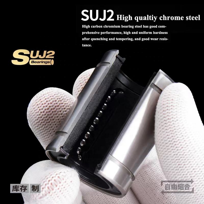 4 Cuscinetti Lineari Aperti LM20UUOP Da 20mm - Per Assi E Guide