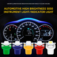 Ampoules LED B8.5D T5 5050 1SMD pour tableau de bord de voiture, ampoules LED pour instruments, éclairage du tableau de bord