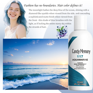 <strong>Semi</strong> <strong>Permanent</strong> <strong>Hair</strong> Color <strong>Dye</strong> Non Damaging Shining <strong>Hair</strong> Color Cream for Pastel &amp; Vibrant <strong>Hair</strong> Looks - Product Image 6
