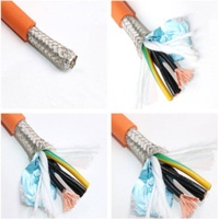 Cable Industrial Flexible con Cubierta de PVC, 1.5/2.5/4/6 mm², 4 Núcleos, para Servomotor, Alta Flexibilidad, Blindado, para Cadena Portacables