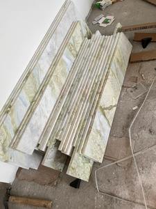 Marmo di onice blu con venature verdi casa Hotel bagno Vanity Top verde giada lastra di marmo lucido grande lastra di marmo - Product Image 6