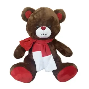 Qualität Valentinstag Geschenk für Mädchen Weihnachten Teddybär Juguetes Para Los Ninos Stofftier Set Plüsch puppe mit Schal