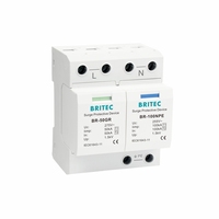 Protector contra Sobretensiones BR-50GR 440 1+1, Dispositivo de Protección contra Rayos T1 50kA Tipo 1, Supresor de Picos, Protección de Arco de Chispa, Protector de Sobretensiones Monofásico CA