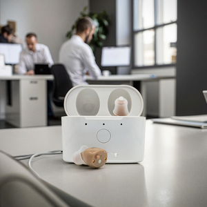 Poche pour écouteurs sans fil pour adultes Appareils <span class=keywords><strong>auditifs</strong></span> rechargeables Recharge Appareil auditif numérique pour la surdité - Product Image 1