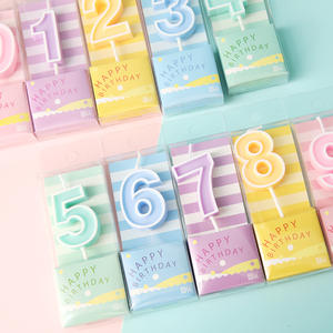 Velas Digitales de Números 0-9 para Cumpleaños Decoración de Fiesta Adornos para Pastel <span class=keywords><strong>al</strong></span> por Mayor Color Caramelo Macaron para Decoración de Pasteles - Product Image 3