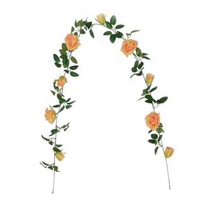 Guirlande de roses artificielles suspendues, guirlande de fleurs en rotin pour plafond festif, Noël, Nouvel An, Thanksgiving - Product Image 5