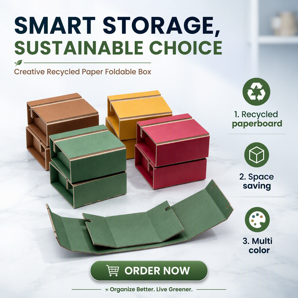 Packing Box Measurements Recycled Paper Foldable Packaging Box Nested Block Gift Container for ...