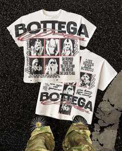 T-shirt vintage 1997 <span class=keywords><strong>Bottega</strong></span> avec motif graphique, délavé, coupe ample, en coton tricoté pour homme - Product Image 4