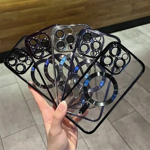 Funda Magnética Transparente de TPU Suave con Recubrimiento de Lujo para Carga Inalámbrica para 17/16/15/14/13/12/11 Pro X <span class=keywords><strong>XR</strong></span> XS Max - Product Image 6