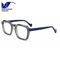Montura Óptica de Acetato de Aro Completo Personalizada OEM, Talla 51-22-145, Visión de Alta Definición para Adultos Unisex, Diseño de Equipo Interno
