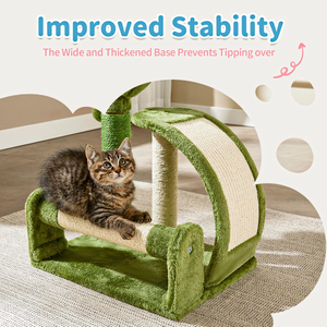 Stilvolle große Katzen spielzeug Interaktive Holz kugel laufen Triple Sisal Indoor Hanging <span class=keywords><strong>Cat</strong></span> Scratching Tower Box verpackt - Product Image 4