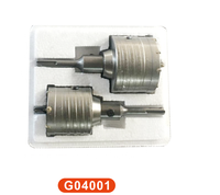 Lot de 2 forets à carottage en carbure TCT de 65/80 mm pour béton, maçonnerie et tuyaux AC – Fournisseur d'usine