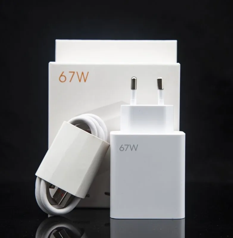 Hot Sell 67W EU US Charger Turbo Charging Super Fast Charger USB Cable Quick Travel Mobile Charger For Xiaomi