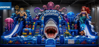 WINSUN Air : Châteaux gonflables classiques Ocean Park à pression constante, en vente directe usine, et châteaux combinés pour la location commerciale