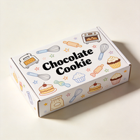 Caja de Cartón Reciclable para Galletas de Chocolate con Diseño de Dibujos Animados, Producción en 72H