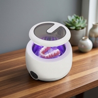 Nettoyeur à ultrasons GT-M4 pour bijoux dentaires, portable, tactile, 200 ml, pour voiture, numérique, 24 W, usage domestique