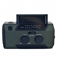 Radio de Emergencia Multifuncional con Batería Recargable de 5000 mAh y Alarma SOS para Ayuda Humanitaria