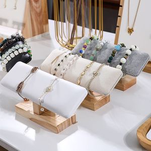 Expositor de Joyería de Madera para Venta al por Mayor y Menor, Bandeja y Soporte para Pulseras, Colgantes y Collares, para Tiendas y Cajas de Joyería - Product Image 2
