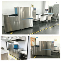 Lavavajillas industrial de alta temperatura (3500 placas) con enjuague de 360 grados y variador de frecuencia (VFD) para hoteles, restaurantes y cantinas