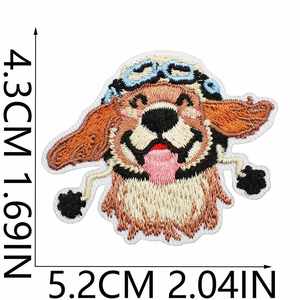 Oferta Especial: Parche Termoadhesivo Bordado de Perros de Pelo Rizado Realistas y Adorables para Ropa, Bolsos y Decoración de Productos para Mascotas - Product Image 5