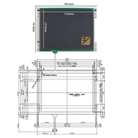 Écran LCD Kyocera 8,4 pouces 800x600 TCG084SVLPAAFA-AA20, durée de vie longue durée des LED, modules LCD 8,4 pouces avec écran tactile résistif 4 fils