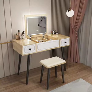 Miroir de coiffeuse LED moderne et durable avec surface d'écriture pour chambre à coucher et mobilier de maison - Product Image 1