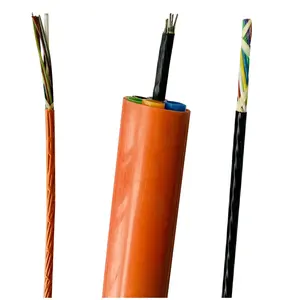 Microduct kabel Optica Lapisan kabel Stranding 64 72 96 Core Air Blow kabel serat optik untuk saluran