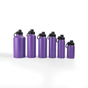 Custom 32oz 40oz 64oz Double Wall Vacuum Insulated Stainless Steel <b>Flask</b> Sports Bottle Light Weight with Different Function Lids - Product Image 5