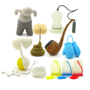 Infuseur à thé en silicone créatif en forme d'œuf, de pipe à tabac et de hérisson pour thé en vrac - Product Image 1