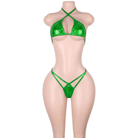 ODM Private Label Exotic Dance Wear Sparkly Chain Two-Piece Underwear G-String Festival Rave Dancer Outfits Nightclub Gear