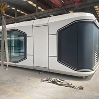 Transport modulaire conteneur préfabriqué Capsule House cadre en acier détachable 40 pieds avec cuisine