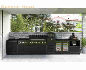 2025 Dorene durevole a forma di colore nero opaco in alluminio metallo Commerical cucina all'aperto <span class=keywords><strong>con</strong></span> Grill Pizza <span class=keywords><strong>forno</strong></span> piastra - Product Image 1
