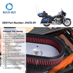 Filtro de Aire Lavable de Alto Flujo <span class=keywords><strong>HD</strong></span>-0910 29670-09 para HARLEY DAVIDSON Road-King <span class=keywords><strong>CVO</strong></span> Dyna Low Rider 2009-2017 Calidad Garantizada - Product Image 5