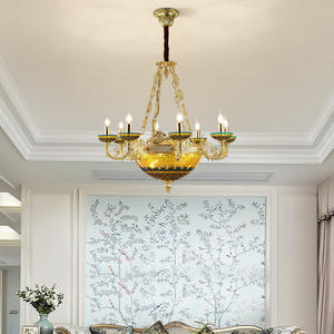 Lustre de salon et de chambre à coucher haut de gamme européen, nouveau lustre, <span class=keywords><strong>chandelier</strong></span>, luxe, bronze antique - Product Image 2