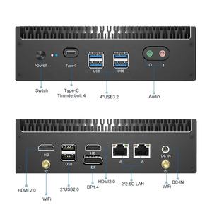 13th Gen Fanless Mini PC Alder Lake 2.5G Intel i7 1355U i5 1335U Desktop Rendering Design Gaming Mini PC Computer HD DP Type-C - Product Image 4
