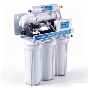 Système de filtration d'eau sous évier <span class=keywords><strong>Naturewater</strong></span> à 5 étapes autonettoyant par osmose inverse, 50 GPD, pour usage domestique et hôtelier, manuel, en acier inoxydable - Product Image 3