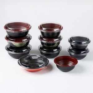 Boîte de transport alimentaire jetable en plastique avec couvercle, emballage alimentaire, bol à emporter, vaisselle pour restaurant, vente en gros - Product Image 2