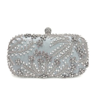 European American Peal Beaded Evening <b>Bag</b> 2 in 1 Removable Strap Crossbody Clutch Purse for Women Fashion Luxury Evening <b>Bag</b> - Product Image 5