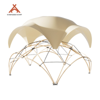 Tente Géodésique Kawagebo Kamp 12m 9m Style Chapiteau de Cirque en Dôme Fleur de Lotus, Forme Coquille, Gazebo Étoile, Tente Commerciale pour Banquet et Réception