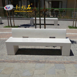 Nuevos Materiales de Construcción de Piedra, Banco de Hormigón GRC, Banco de Piedra Artificial para Exteriores, Muebles de Asientos Cuadrados para Interiores - Product Image 1