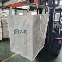Promoción Hesheng 100% PP Jumbo Ton Bags Bulk Top Open Flat Bottom con deflector