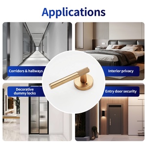 Serrature per Porte con <span class=keywords><strong>Maniglia</strong></span> Interna Zigrinata per Privacy e Passaggio - Product Image 5