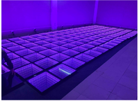 Lumières disco interactives, miroir LED 3D infini en acrylique, piste de danse magnétique ou fête de mariage