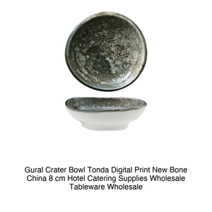 Bol rond Crater Ø 8 cm en porcelaine fine à impression numérique Gural - Product Image 2