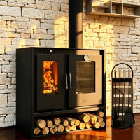 Poêle à bois en acier épaissi pour chauffage intérieur et camping hivernal, idéal pour villas, barbecues ruraux et usage domestique