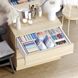 Drawer Organizer Set Socks Fabric Foldable Underwear Drawer <b>Clothes</b> Organizer Collapsible <b>Storage</b> <b>Boxes</b> Bins Drawer Organizer - Product Image 6